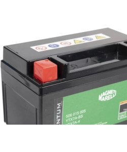 Magneti marelli batteria moto e scooter 7ah 12v 90a tecnologia agm sigillata polo positivo sinistro